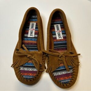 Minnetonka Kilty Hardsole Moccasins
